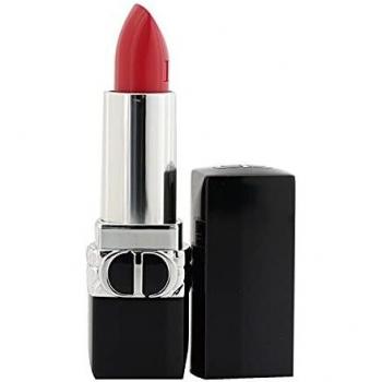 Dior Rouge Satin Lipstick 028 Actrice - Christian Dior Rouge Dior Refillable Lipstick, 4 Couture Finishes, 3.5g, Satin Finish