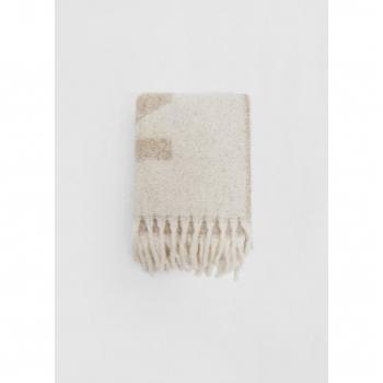 Stradivarius Grey Letter Scarf OS