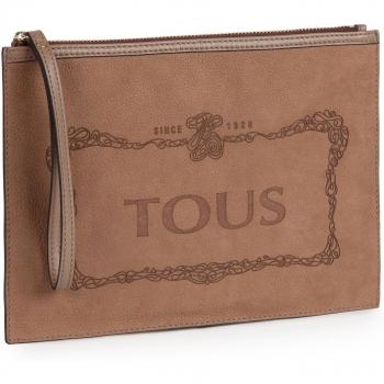 TOUS Estelia, Cartera de Mano con Asa para Mujer, Marrón