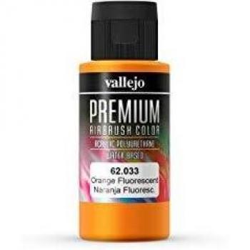 Pintura Acrílica para Aerógrafo Premium Fluorescente Naranja 60 ml - Vallejo