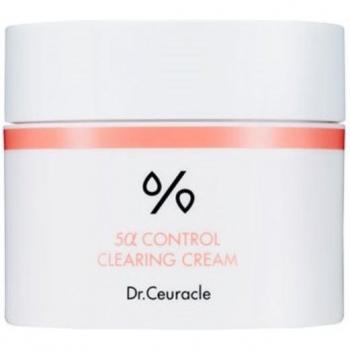 Dr. Ceuracle 5a Control Clearing Cream 50ml - Acne Treatment, Oil Control, Soothing Formula, Lightweight Texture, Suitable for Oily and Acne-Prone Skin, Contains Salicylic Acid and Niacinamide