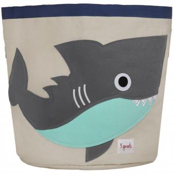 3 Sprouts Tiburón - Cesta para juguetes, unisex