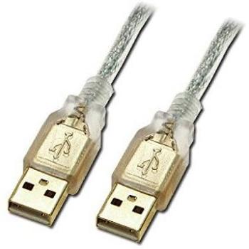 Cable USB A a USB A Metálico 3m Plata