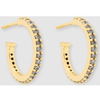Pendientes de aro Eclectic Shine Big Blancos