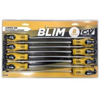 Juego de Destornilladores Largos Blim, 8 Piezas - BL0266