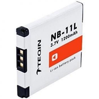 TEQIN 2 Baterías NB-11L de 1200mAh 3.7V Recargable de Li-ion Battery Pack para Canon Powershot A2300 IS,A2400 IS,A2500,A2600,A3400 IS,A3500 IS,A4000 IS, ELPH 340 HS,ELPH 350 HS,SX400 IS etc