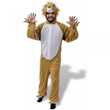 vidaXL Disfraz Tipo de Carnaval Modelo León de Color Amarillo de Tallas XL-XXL