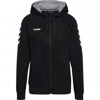 Hummel Hmlgo Sudadera con cremallera para mujer, color negro, talla XS
