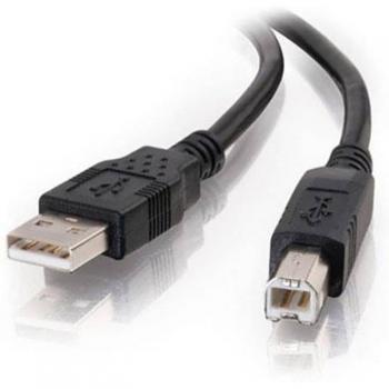 6.6ft Black USB 2.0 A/B Cable