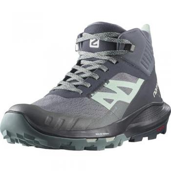 Botas de trekking Salomon Outpulse Mid GORE-TEX para mujer, color gris oscuro, talla 36