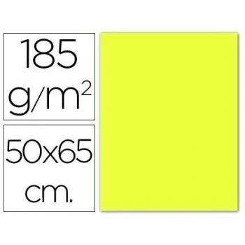 PACK 25 CARTULINAS IRIS 50X65 185G. AMARILLO LIMON