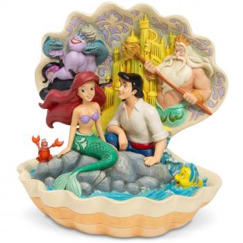 Figura Decorativa Enesco Disney La Sirenita con Concha