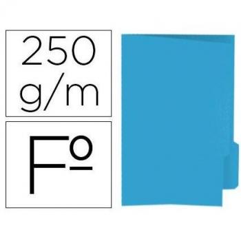 Subcarpeta Elba Gio - Cartulina Folio con Pestaña Derecha, 250 g/m², Color Azul