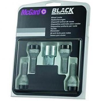 Tornillos antirrobo McGard 27215SUB con cabeza cónica SW17, rosca M12 x 1,25 y longitud de 30,5 mm (Negro)