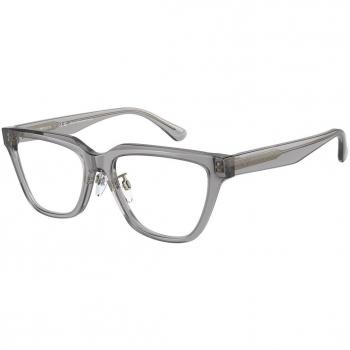 Emporio Armani EA3208F Asian Fit 5029 Armazones para Mujer Cristal, Lentes Recetadas Para Mujer Transparentes, Gafas Recetadas para Mujer Cristal, Ajuste Asiático