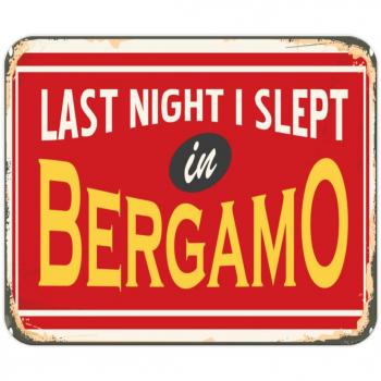 Alfombrilla de ratón Retro Bérgamo Italia Mousepad