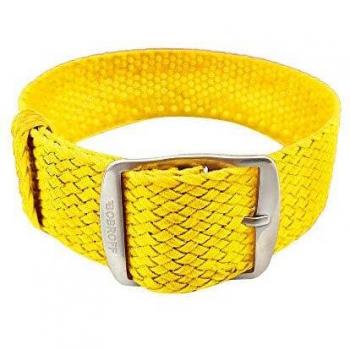 Bobroff BFS007 Unisex Watch Strap - Yellow Perlon (21mm)