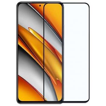 Protector de Pantalla Cristal Templado Premium 9D con Marco Negro para Xiaomi Mi 11i/Poco F3, Dureza 9H, Antigolpes, Anticaídas, Antiarañazos, Grosor