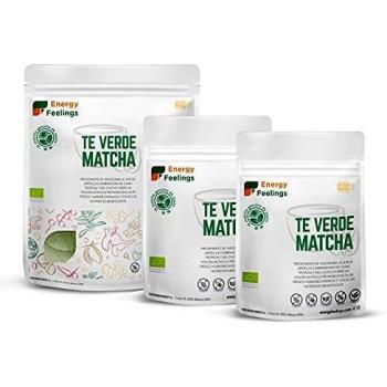 Energy Feelings Té Matcha Verde Orgánico Japonés | Té Matcha Premium Ecológico cultivado en Japón | Matcha Slim en Polvo | Ideal para Bebidas, Cocina, Latte | 200g