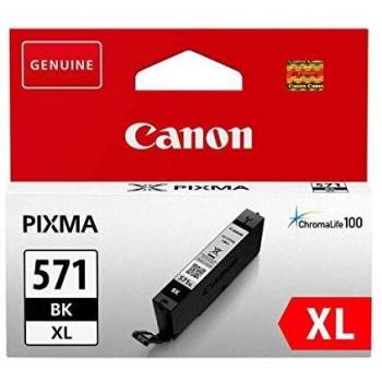 Canon CLI-571XL Cartucho de tinta BK XL para Impresora de Inyeccion Pixma MG5750/51/52/53-MG6850/51/52/53-MG7750/51/52/53TS5050/51/53/55-TS 6050/51/52TS8050/51/52/53-TS 9050/55