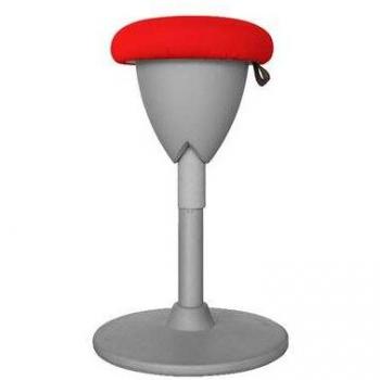 Taburete Multiusos Cromad Design - Rojo/Gris