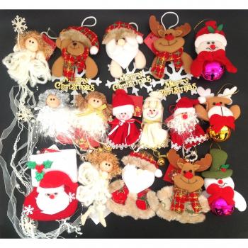 HC enterprise Adornos decoración Colgante muñecos para árbol de Navidad 10 Unidades Diferentes