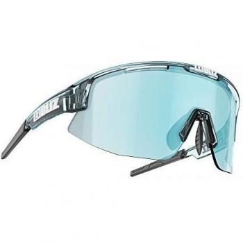 Bliz Matrix Sunglasses - Transparent Ice Blue Frame / Smoke with Blue Multi Lens