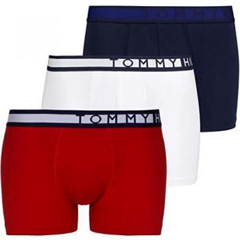 Tommy Hilfiger de los Hombres 3 Pack Trunks, Multicolor, L