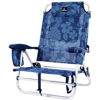 Silla Plegable con Nevera Textiline Coral 55 x 24 x 63 cm Flores
