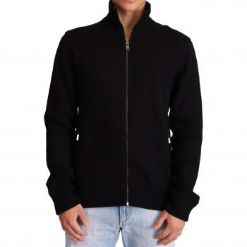 Dolce & Gabbana Black Cashmere Zipper Men's Sweater - IT44 | XS