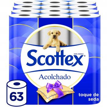 Scottex Acolchado Papel Higiénico - 63 rollos