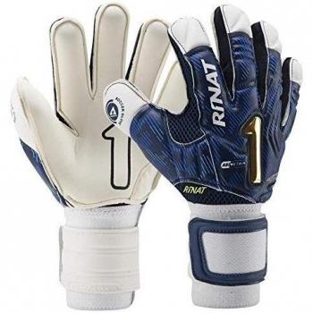 Rinat Asimetrik Hunter Semi Guante De Portero, Unisex Adulto, Blanco/Azul, 7