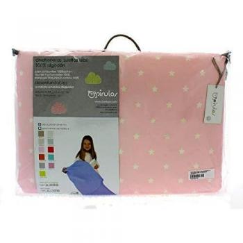 Pirulos 43400514 - Protector para cuna, color blanco y rosa