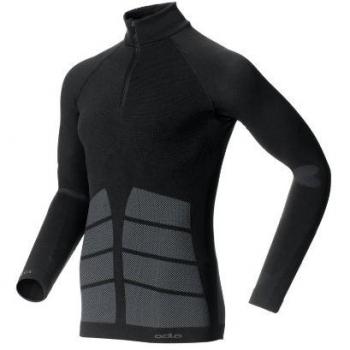 Odlo Evolution Warm - Camiseta interior térmica sin costuras para hombre, color negro, talla M