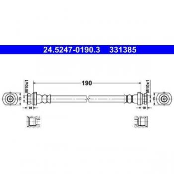 Latiguillo de freno ATE 24.5247-0190.3