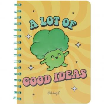 Cuaderno A5 3D Mr. Wonderful Brócoli - Muchas buenas ideas Q3T 21x1x14 cm