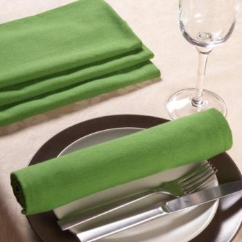 Sancarlos - Servilleta lisa verde  - algodón 100% - 50x50 cm - verde