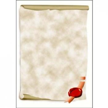 Papel de Diseño Certificado Urkundenrolle A4 185g/m², 12 Hojas
