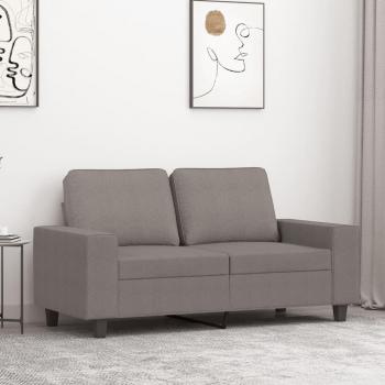 Sofá 2 plazas Tortorora 120 cm en tejido gris taupé