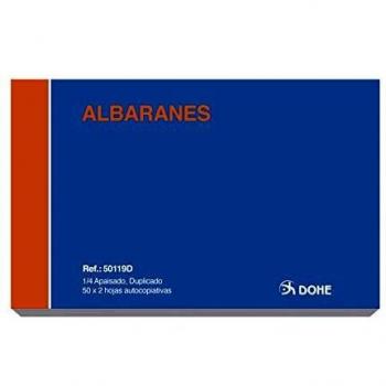 Dohe 50119D - Talonario de albaranes cuarto apaisado duplicado