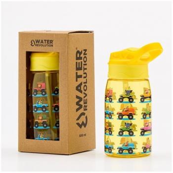 Cantimplora infantil de tritan 500ml con diseño de vehículos