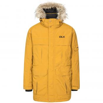 Trespass Highland - Chaqueta de plumón Impermeable con Capucha extraíble para Hombre, Hombre, MAJKDOL20001_GDBXL, marrón Dorado, X-Large