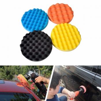 SHINA 4pcs 5 pulg pulidoras Esponja de pulido pad kit para el coche Pulidora Buffer