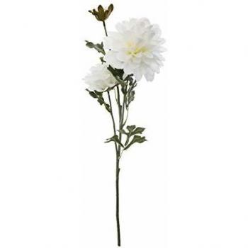 Dalia Artificial Atmosphera 3 Flores Altura 62 cm - Decoración Floral Romántica Blanca