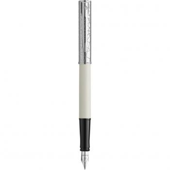 Pluma Estilográfica Waterman Allure Deluxe, Punta Fina, Lacado Blanco, Dimensiones 17x5x2 cm