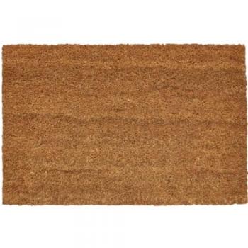 Felpudo Entrada Casa Clásico de Fibra de Coco Natural con Base Antideslizante de PVC (40 x 60 cm)