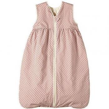 Lana Natural Wear Schlafsack Plüsch Punkte - Saco de dormir para niñas, color rosa