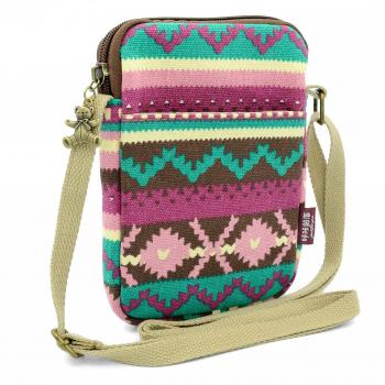 Mopaclle Chica Lona Pequeña Bolso Bandolera de Adorable Bolso al Hombro, Bolsa del Teléfono con Billetera
