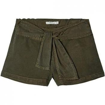 NAME IT Pantalones cortos para niñas. Color verde. 122 cm