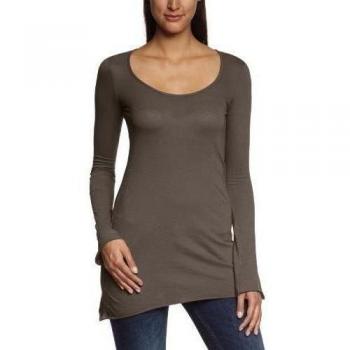 Bobi - Camiseta de manga larga para mujer, color verde, talla 44